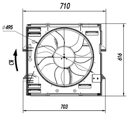 Ventilator radiator racire NRF 47921