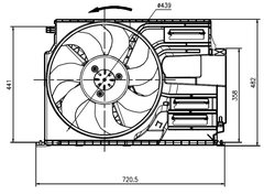 Ventilator radiator racire NRF 47922
