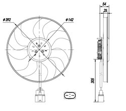 Ventilator radiator racire NRF 47926