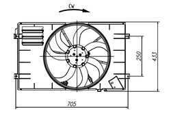 VENTILATOR RADIATOR RACIRE NRF 47927 - Compatibil cu AUDI, SEAT, SKODA, VW