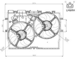 Ventilator radiator racire NRF 47945