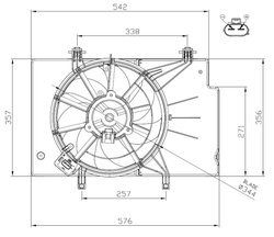 Ventilator radiator racire NRF 47957