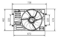Ventilator radiator racire NRF 47950