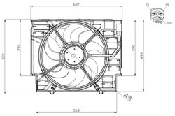 Ventilator radiator racire NRF 47960