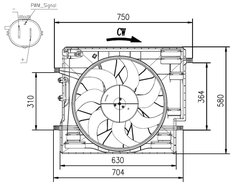 VENTILATOR RADIATOR RACIRE NRF 47967 - Compatibil cu VOLVO