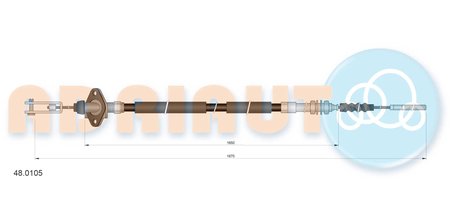 CABLU AMBREIAJ ADRIAUTO 48.0105 - Piesa auto compatibila cu mai multe marci