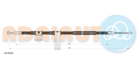 CABLU FRANA DE MANA ADRIAUTO 48.0205 - Compatibil cu SUZUKI