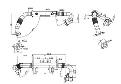 RADIATOR RECIRCULARE GAZE ESAPAMENT NRF 48409 - Compatibil cu NISSAN