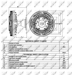 CUPLA VENTILATOR RADIATOR NRF 49017 - Compatibil cu IVECO