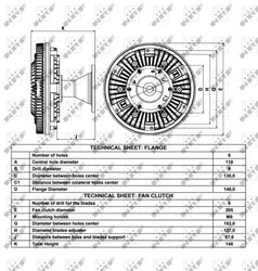 Cupla ventilator radiator NRF 49032