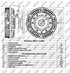CUPLA VENTILATOR RADIATOR NRF 49034 - Compatibil cu RENAULT TRUCKS, VOLVO