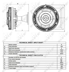 CUPLA VENTILATOR RADIATOR NRF 49166 - Compatibil cu MERCEDES-BENZ