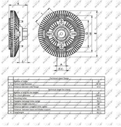 CUPLA VENTILATOR RADIATOR NRF 49403 - Piesa auto compatibila cu mai multe marci