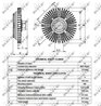 CUPLA VENTILATOR RADIATOR NRF 49520 - Compatibil cu FORD
