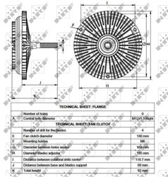 Cupla ventilator radiator NRF 49531