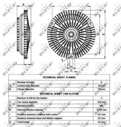 Cupla ventilator radiator NRF 49536
