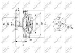 Cupla ventilator radiator NRF 49578
