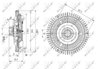 CUPLA VENTILATOR RADIATOR NRF 49581 - Compatibil cu BMW