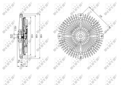 Cupla ventilator radiator NRF 49588