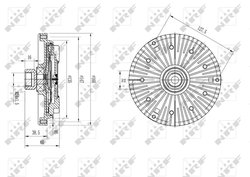 Cupla ventilator radiator NRF 49589