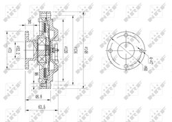 CUPLA VENTILATOR RADIATOR NRF 49603 - Compatibil cu ISUZU, OPEL