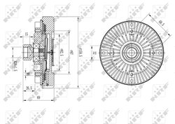 Cupla ventilator radiator NRF 49611