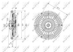 Cupla ventilator radiator NRF 49615