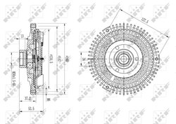 Cupla ventilator radiator NRF 49633
