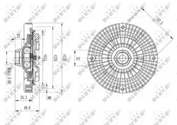 Cupla ventilator radiator NRF 49642