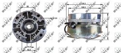 CUPLA VENTILATOR RADIATOR NRF 49701 - Compatibil cu IVECO