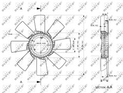 Paleta ventilator racire motor NRF 49816