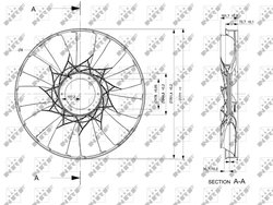Paleta ventilator racire motor NRF 49831