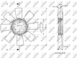 PALETA VENTILATOR RACIRE MOTOR NRF 49835 - Compatibil cu RENAULT TRUCKS