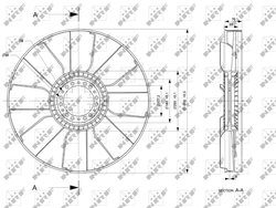 PALETA VENTILATOR RACIRE MOTOR NRF 49848 - Compatibil cu IVECO