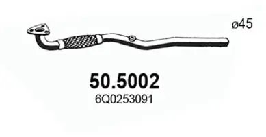 RACORD EVACUARE ASSO 50.5002 - Compatibil cu SEAT, SKODA, VW
