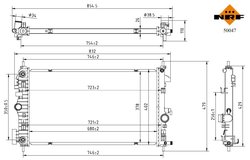 Radiator racire motor NRF 50047