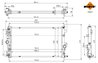 Radiator racire motor NRF 50047