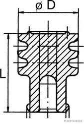 MATERIALE DE ETANSARE HERTH+BUSS ELPARTS 50282030 - Piesa auto compatibila cu mai multe marci