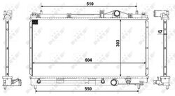 RADIATOR RACIRE MOTOR NRF 50332 - Compatibil cu CHRYSLER, DODGE, PLYMOUTH