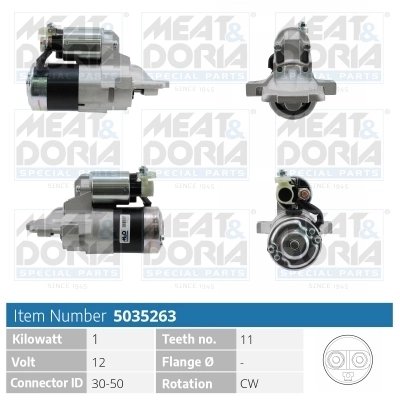 ELECTROMOTOR MEAT & DORIA 5035263 - Compatibil cu MAZDA