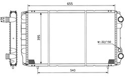 Radiator racire motor NRF 50403