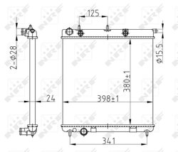 Radiator racire motor NRF 50429A