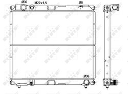Radiator racire motor NRF 50433