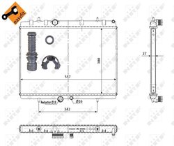 RADIATOR RACIRE MOTOR NRF 50438 - Compatibil cu CITROEN, PEUGEOT
