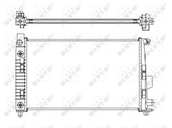 Radiator racire motor NRF 50446