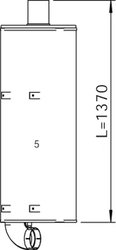 Amortizor zgomot mijloc/spate Dinex 50473