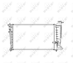 Radiator racire motor NRF 50474
