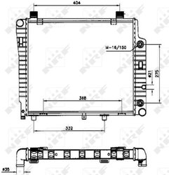 Radiator racire motor NRF 50534