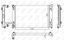 Radiator racire motor NRF 50539A