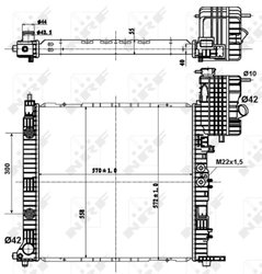 RADIATOR RACIRE MOTOR NRF 50581 - Compatibil cu MERCEDES-BENZ